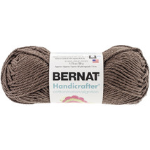 Spinrite Bernat Handicrafter Cotton Yarn - Solids-Warm Brown - £11.99 GBP