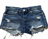 Blank NYC Little Queenie Cut Off Denim DistressedJean Shorts Size 24 Fra... - £9.52 GBP