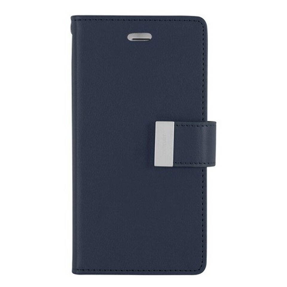 For Samsung S9+ GOOSPERY Rich Diary Leather Wallet Case NAVY - $6.76