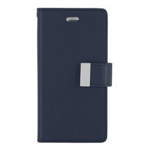 For Samsung S9+ Goospery Rich Diary Leather Wallet Case Navy - £5.40 GBP