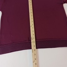 Lauren Conrad Intimates Women's Burgundy Pullover Sweatshirt Long Sleeve Size S image 10