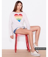 Sundry Rainbow Heart Pullover Top Vanilla ( 2 )  - $1,568.74 MXN