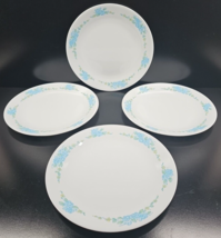 (4) Corelle Morningsong Dinner Plates Set Corning Floral White Dining Di... - $46.04 CAD