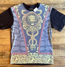 Jem Collective Mens Gold Lion Scepter Shirt, Large - New! - £17.11 GBP