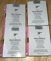 X4 IT Cosmetics HELLO RESULTS Baby-Smooth Glycolic Peel +Caring Oil .14o... - $14.99