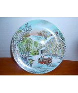 Currier &amp; IvesCountry Christmas Winter Plate - $280.41 MXN