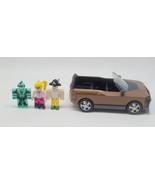 Roblox Toy Car Brown Copper color Convertible Vehicle w/ 3 Figures - £12.37 GBP