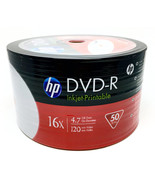 HP 16X DVD-R 4.7GB White Inkjet Hub Printable (Shrink Wrap) - $507.63 MXN+