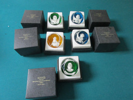 CRYSTAL Franklin Mint Baccarat CAMEO NIB WITH CERTIFICATE original PICK 1 - £58.21 GBP
