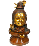 20&quot; Mukha Linga In Brass | Handmade| Made In India | Shiv Linga| Home Decor - £954.92 GBP