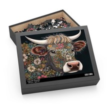Personalised/Non-Personalised Puzzle, Highland Cow, awd-212, (120, 252, 500-Piec - £19.94 GBP+