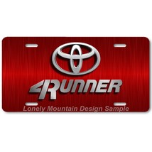 Toyota 4Runner Inspired Art on Red FLAT Aluminum Novelty License Tag Plate - £14.14 GBP