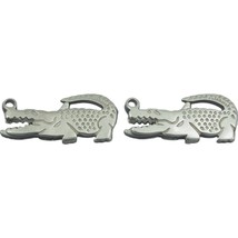 2 Sterling Silver Alligator Lobster Clasp Beading Parts - £12.74 GBP