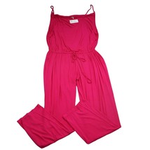 G Reve Jumpsuit Womens 3XL Pink Sleeveless Scoop Neck Elastic Waist Outfit - $29.68