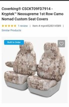 Coverking Seat Cover 1st Row Compatible with Ford F-250/350 2008-2010  - $118.80