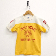 Vintage Kids Chico State University Football T Shirt Jersey Medium - £25.22 GBP