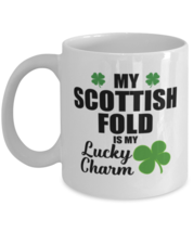 Scottish Fold Cat Mug - Is My Lucky Charm - Funny Coffee Cup For Scottish Fold  - £11.74 GBP