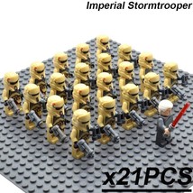 21pcs/set Star Wars Count Dooku Leader Imperial Shoretrooper Minifigures Block - £26.37 GBP