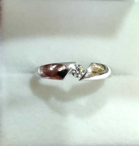 18ct White Gold &amp; 0.10ct Diamond Engagement Ring Stunning  size L 1/2 VS G-H - £458.83 GBP