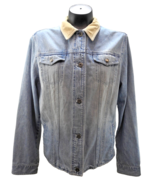 Ralph Lauren Jeans Blue Denim Jean Jacket Tan Corduroy Collar/Cuffs - Wo... - $904.37 MXN