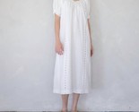 Things Between Gracie Eyelet Puff Sleeve Dress White - $40.00