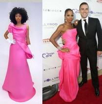 $5,500 Rubin Singer Stunning Bright Pink Silk Evening Dress Gown Us 2 - £1,254.78 GBP
