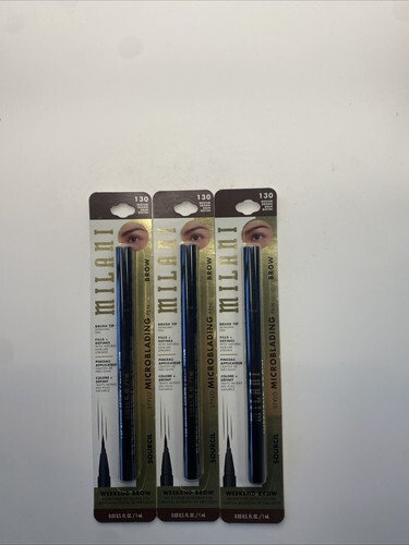 Milani Microblading Pen 130 Medium Brown Eyebrow Color 0.03 Fl Oz Pack of 3 - $15.74
