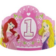 Disney Princess 1st Birthday Princess Party Tiaras-Crowns 16ct - £14.38 GBP