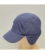 Lands End Nylon Blue Hat Baseball Cap Mens Large / XL Fleece Lined Ear F... - $25.16