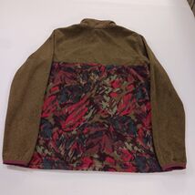 Columbia AL2906 Women’s Brown Multicolor 1/4 Button Pullover Fleece Sweatshirt M image 2