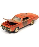 1969 Charger R/T Orange (Unrestored) Barn Finds 1/64 Diecast Model Car b... - $14.65