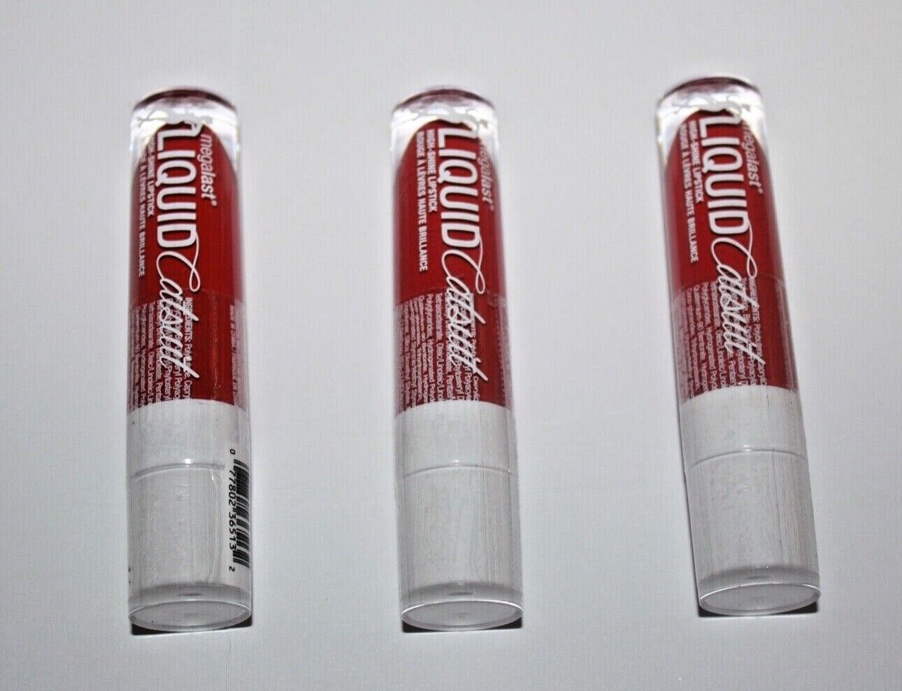 Wet n Wild Megalast Liquid Catsuit High-Shine Lipstick #968A Lot Of 3 Se... - $9.49