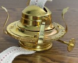 Brass Plated Oil Burner Replacement for Antique Kerosene Lamps No2 W/ Ma... - $9.79