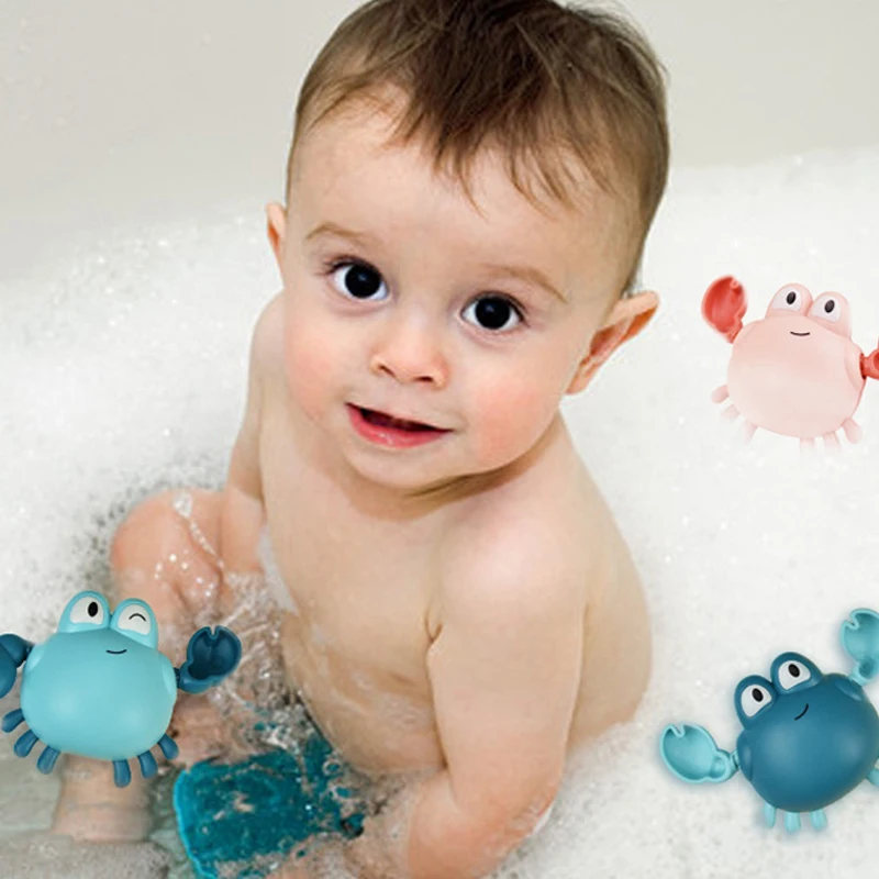 Sporting Newest  Baby Bath Toys Cute Cartoon Crab Penguin Whale Baby Water Toy I - £15.94 GBP