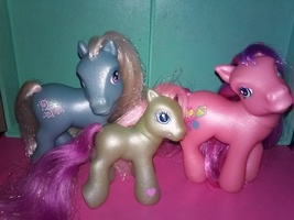 My Little Pony G3 Blue Mist Sky wishes &amp; Flower Flash Y2K - £23.97 GBP