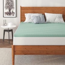 Napqueen 3 Inch Ventilated Green Tea Memory Foam Mattress, Us Approved, Twin. - £61.67 GBP