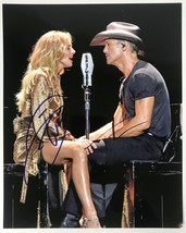 Faith Hill &amp; Tim McGraw Signed Autographed Glossy 8x10 Photo - £102.25 GBP