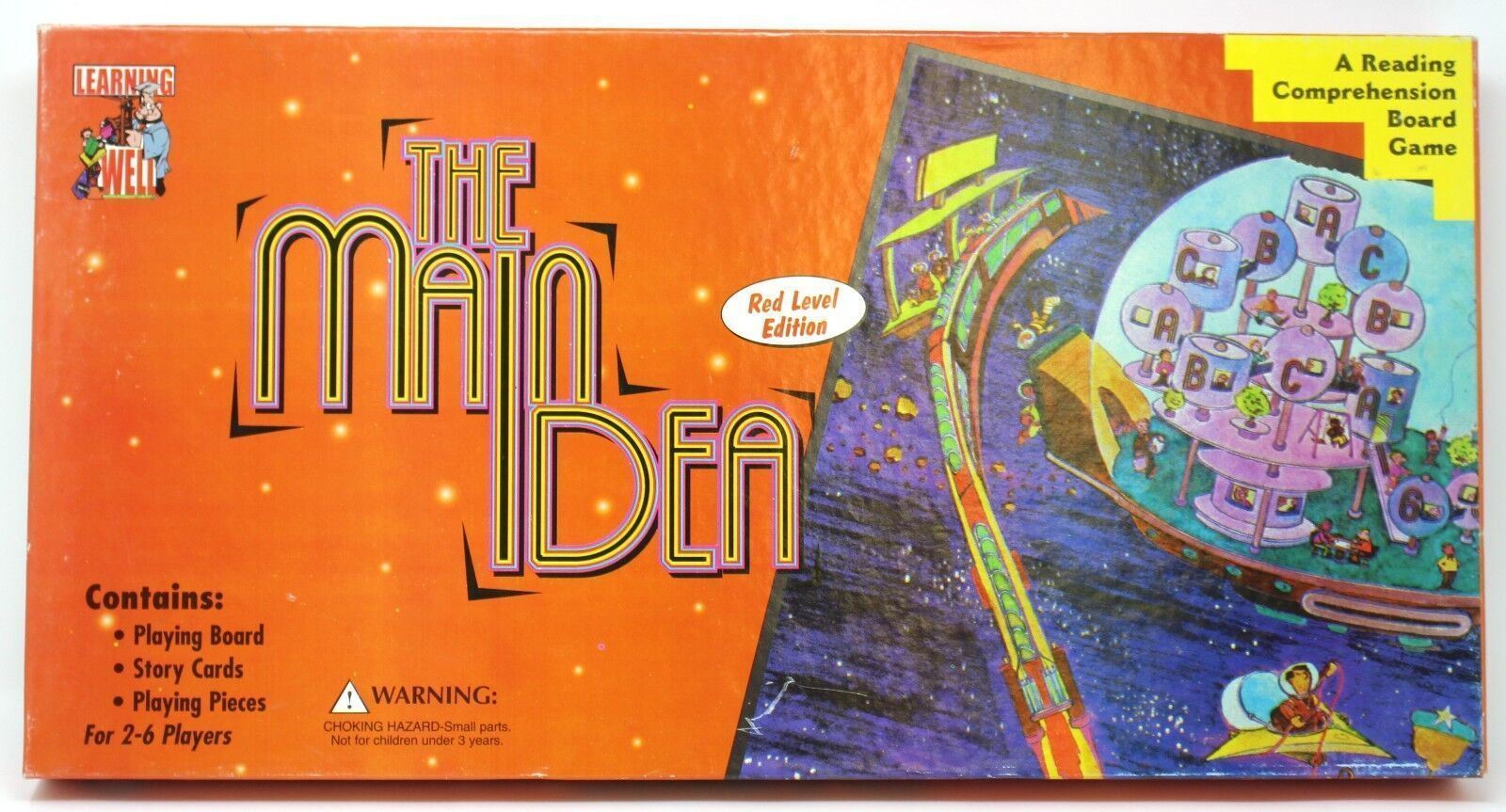 Primary image for The Main Idea Board Game by Learning Well 2002 Edition Red Level COMPLET