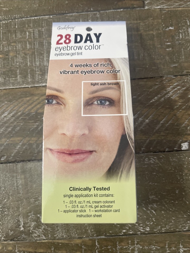 Godefroy 28 Day Eyebrow Color Gel Tint Light Ash Brown - $19.68