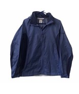 Columbia windbreaker Blue Full zip up hoodie jacket Women’s Size M Gorpcore - $633.59 MXN