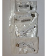 Lot Of 4 Micro USB 7&quot; To Standard USB White - $14.36