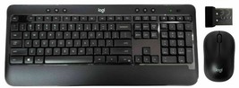 Logitech Advanced Wireless K540e Keyboard &amp; M185 Mouse &amp; USB Receiver 920-008701 - £24.12 GBP