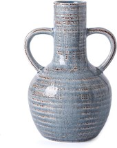 Victor &amp; Teresa Ceramic Vase For Home Decor, 8.1&#39;&#39; Rustic Vintage, Gifts For Mom - $38.98