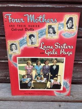 Vtg Uncut 1941 Four Mothers Paper Dolls Original Lane Sisters Gale Page - £158.23 GBP