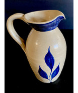 Williamsburg Pottery ~ Gray Blue ~ Salt Glaze ~ Pitcher ~ 6&quot; - $9.90