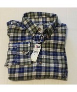 CHAPS Men Size S (15.5-31/32) Button-Down Flannel Shirt Hemlock Plaid Pa... - £15.22 GBP