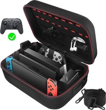 Switch Case For Nintendo Switch And Switch Oled Model, Portable Full Pro... - $35.99