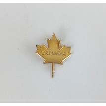 Vintage Gold Tone Canada Maple Leaf Lapel Hat Pin - £8.92 GBP