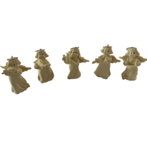 Angels Cherubs Ornaments Musicians Playing Instruments Set of 5 With 2 Figurines - £15.97 GBP