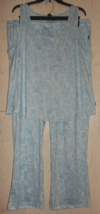 New Womens Eddie Bauer Wildlife W/ Floral Super Soft Knit Pajama Set Size Xxl - £29.82 GBP